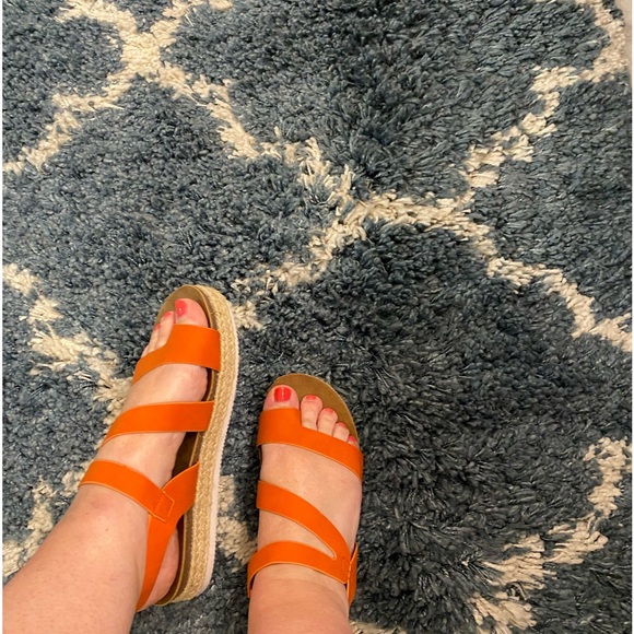 Patrizia by Spring Step "Kalissa" Orange Strappy Sandals Size 38 - Picture 9 of 9